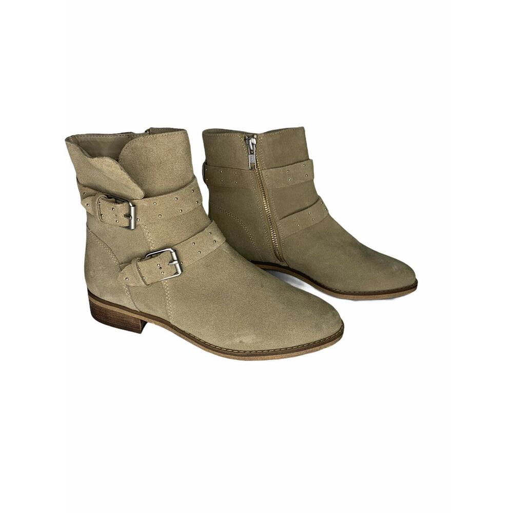BP. Riley Buckle Strap Bootie sand suade 6 NEW $90